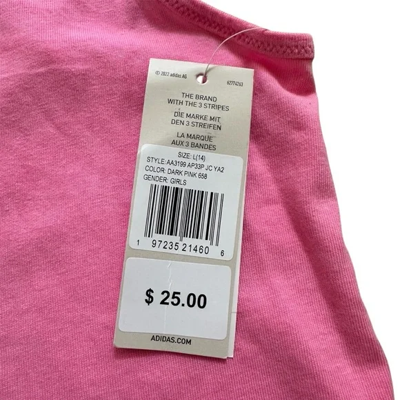 Adidas Girls Tank and Leggings Set Size L NWT - Picture 9 of 16